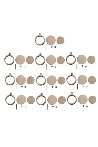 Choice 20pcs 10x 20x Mini Embroidery Hoop Ring Wooden Cross Stitch Frame Handmade Pendant Crafts Embroidery