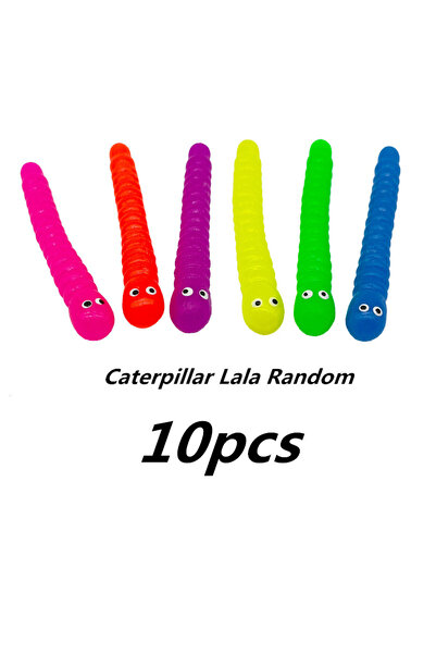 Choice Caterpillar 10PCS 5pcs Colored Caterpillar Pull Worm Noodle Fidget Toy...