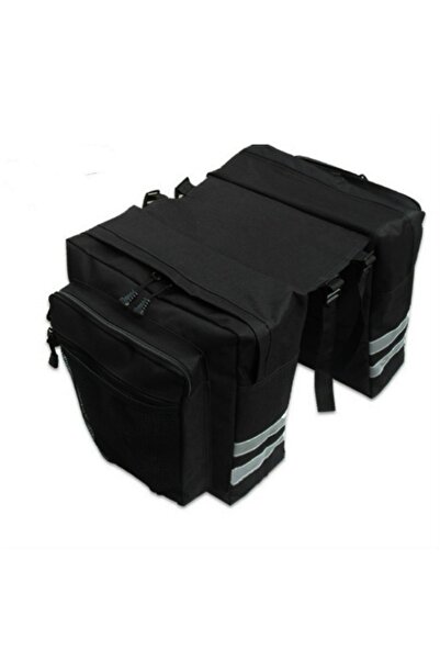 Choice B Black Shelf Bag Bike Rear Rack Bag Cycling Double Side Trunk Bag Mou...