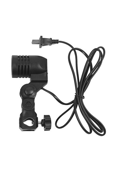 Choice Black 1.8m Cable Cord Light Bulb Stand E27 Ac Socket Lamp Holder With Umbrella Holder Photography Li