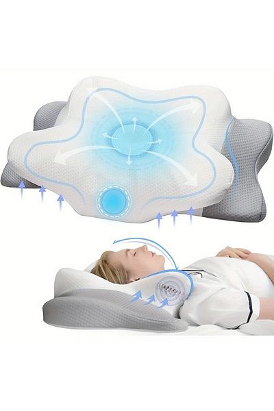 Choice Gray 1pc Cervical Pillow Odorless Orthopedic Pillow For Neck And Shoulder Pain Memory Foam Neck Pill