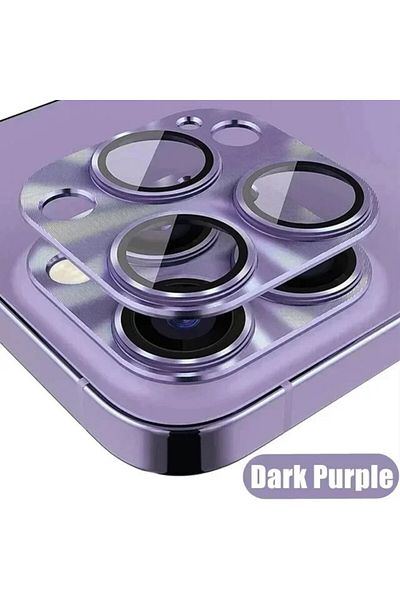 Choice 15Pro or 15ProMax Purple Metal Camera Lens Glass Protector For iPhone 11 12 13 14 15 Pro Max Mini 14