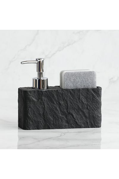Choice 200ml Black Soap Dispenser With Sponge Kitchen Sink And Bathroom Soap Dispenser Imitation Black Roc