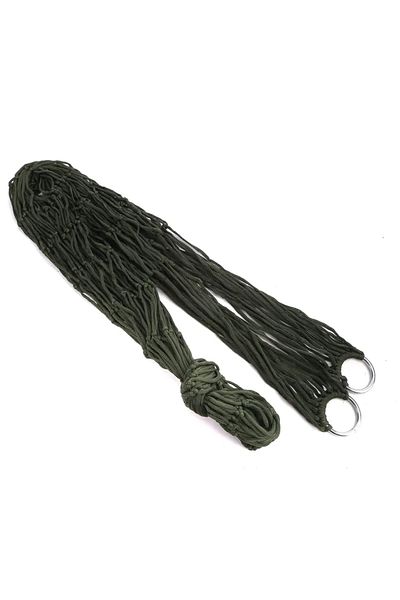 Choice Army Green Outdoor Supplies Bold Mesh Hammock Nylon Rope Single Hammock Outdoor Furniture Camping