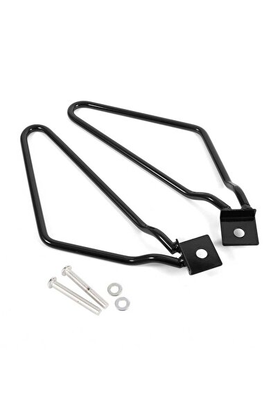 Choice black 2x Motorcycle Saddlebags Mount Brackets Support for XL883/1200 H...