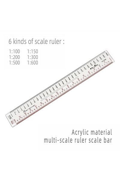 Choice 30cm Multi-scale Scale Acrylic Ruler Engineer Architect Technical Architecture Drawing Tool Drawing