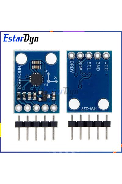 Estardyn Gy-273 3v-5v Hmc5883l Triple Axis Compass Magnetometer Sensor Module Three Axis Magnetic...