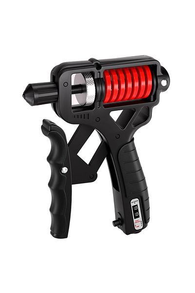 MOJOYCE Black Hand Grip Strengthener Hand Gripper Nonslip Grip Strength Trainer Adjustable Resistance 5-165k