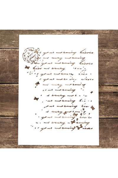 Choice A4 Size A4 Size Diy Craft Layering French Letter Stencil For Wall Painting Scrapbooking Stamping Al