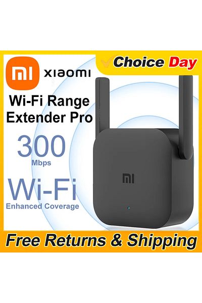 Choice جهاز توجيه Xiaomi WiFi Amplifier Pro الأصلي 300M Network Expander Repeater Extender Power Extender Roteador ...