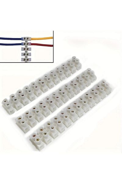 Choice 12 Way Barrier Screw Terminal Block Wire Connector Strip 10Amp