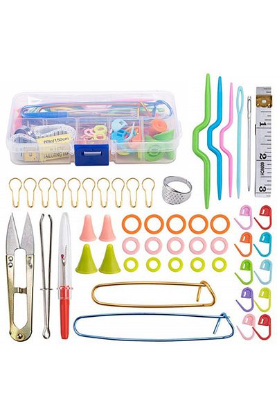 Choice 1Set Crochet Hooks Set With Case 14 Styles Knitting Needles Set DIY Needle Arts Craft Scissors  M...