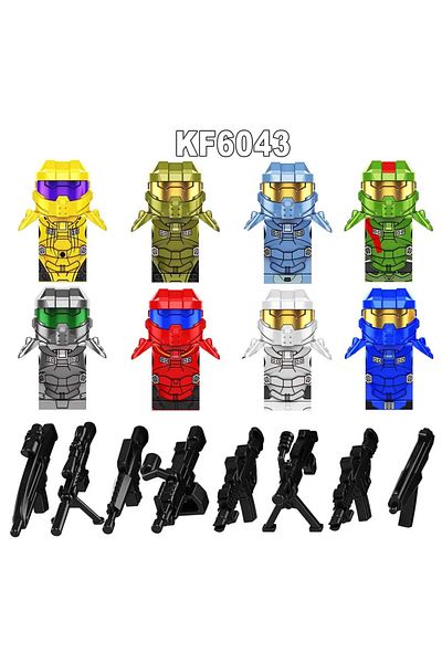 Choice Kf6043 8 Kf6043 Master Chief Mjolnir Powered Assault Armor Assembling Block Toys For Children's Puzz
