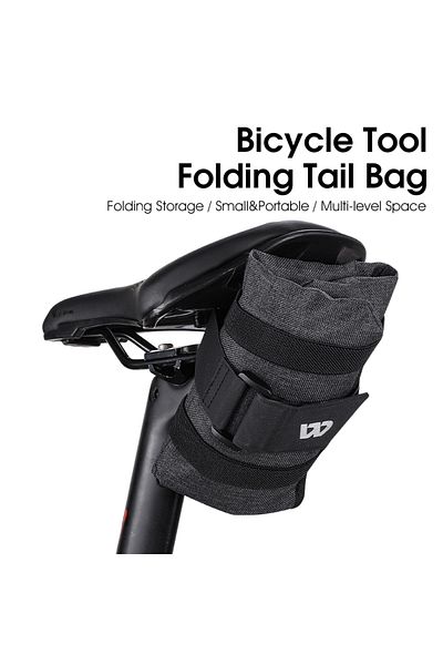 West Biking حقيبة تخزين حقيبة دراجة حقيبة أدوات قابلة للطي حقيبة إطار أمامي حقيبة سرج دراجة حقيبة بوريتو