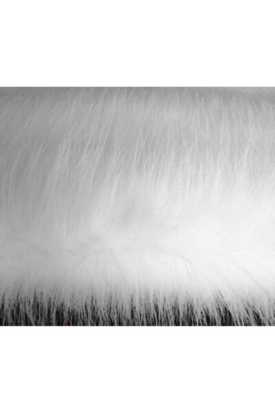 Choice 160CM x 50 CM WHITE White 7cm Plush Faux Fur Fabric Long Pile Solid Fu...