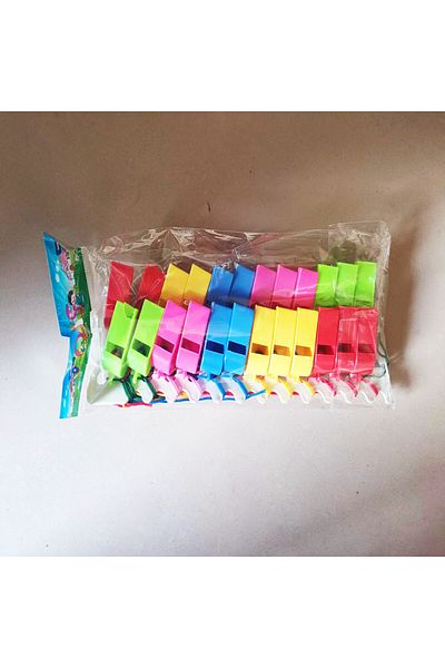 Choice Multi 24pcs 24pcs Sporting Goods Plastic Whistle Colorful Cheer Referee Whistle Fan Whistle