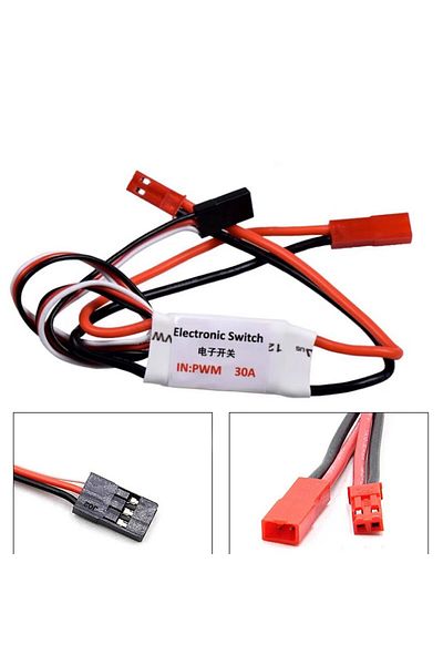 Choice 30A Electronic Switch Power 3.7V-27V Remote Control Aviation Model Pump Switch Receiver