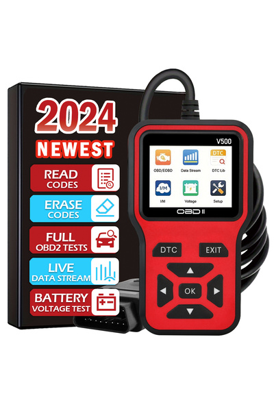 Choice أداة تشخيص OBD2 للسيارة باللون الأحمر، قارئ أكواد، جهاز اختبار جهد الس...