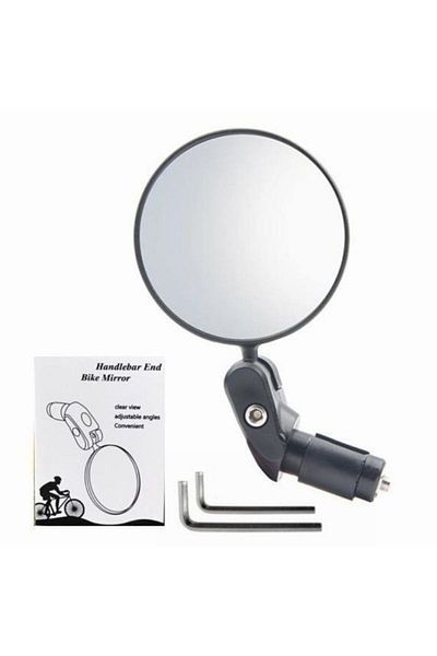 Choice 1pc 2pcs Universal Bicycle Rearview Mirror Adjustable Rotate Wide Angle Cycling Handlebar Rear View