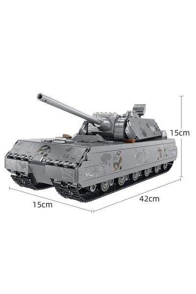 Choice With Paper Manual 2127 Pcs No Box Military Heavy Tank Panzer Viii Maus Building Blocks German Ww2 So