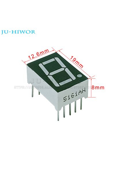 Choice 0.56 بوصة C-c 10 قطع 0.56 بوصة 10 دبابيس 5161as 5161bs 1 بت رقم 7 قطاعات شاشة عرض رقمية LED حمراء