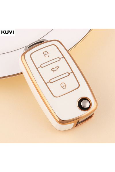Choice 3 Button White 2 3 Buttons Tpu Car Key Case Cover Shell Fob For Vw Volkswagen Mk4 Bora Golf 4 5 6 Je