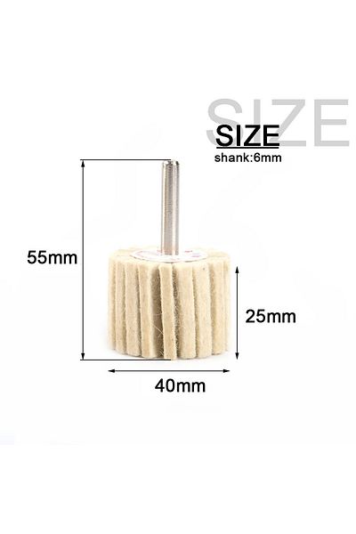 Choice 40mm 1pc Pad Wool Felt Polishing Buffing Wheel Grinding Head For Drill Electric Grinder Metal Woodwo