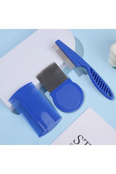 Choice White 6 Pcs/set Pet Flea Comb Stainless Steel Head Lice Comb Fine Tooth Dogs Cats Grooming Combs Dem