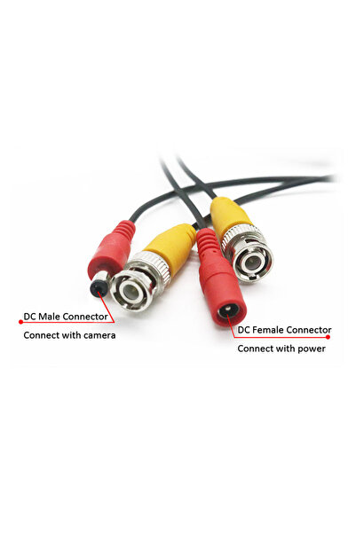 Choice كابل تمديد BNC أسود 10 م، موصل محوري تيار مستمر، كابل BNC CCTV 5 م/10 م/20 م AHD Ca