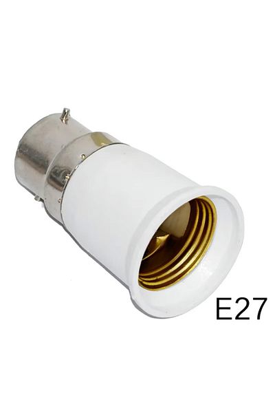 AVACOM B22 To E27 B22 To E27 Bulb Socket Adapter High Quality Lamp Holder Converter Pc Fireproof Lamp Base