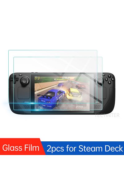 TECTINTER 2 Pcs Anti-scratch Screen Protector Guard Film For Valve Steam Deck Game Console 9h Premium tempered