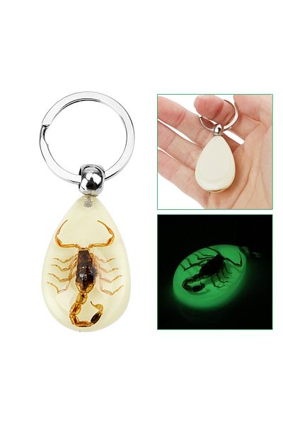 Choice Auto Pendant Handbag Wallet Pendant Scorpion Amber Pendant Auto Accessories Key Holder Car Keyrin...