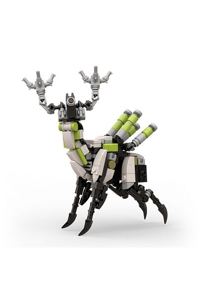 BuildMoc C9227 210pcs Horizon Game Grazer Herbivorous Animals Building Blocks Kit Cute Deer Model As