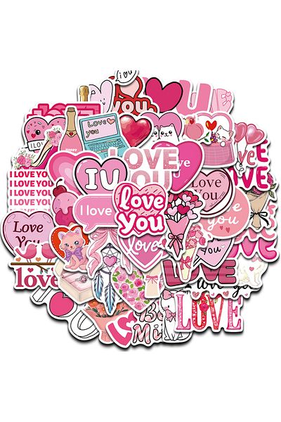 Choice 50pcs 50pcs Love Print Sticker Luggage Scrapbooking Art Picture Living Room Laptop Skateboard Graffi