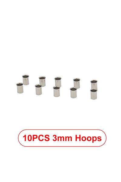 Choice 10pcs 3mm Hoops Hydraulic 3mm/4mm Metal Pipe Sleeve Oil Pipe Hose Hoop For Rc Excavator Bulldozer Co