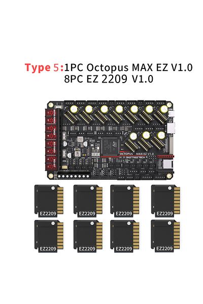 BIGTREETECH Type 5 Octopus Max Ez V1.0 Btt Motherboard Upgrade Octopus Pro 3d Printer Parts Tmc5160