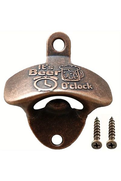 Choice 1pc It's Beer'O Clock Bottle Opener Wall Mounted with Screws Vintage Retro Beer Opener BBQ DIY To...