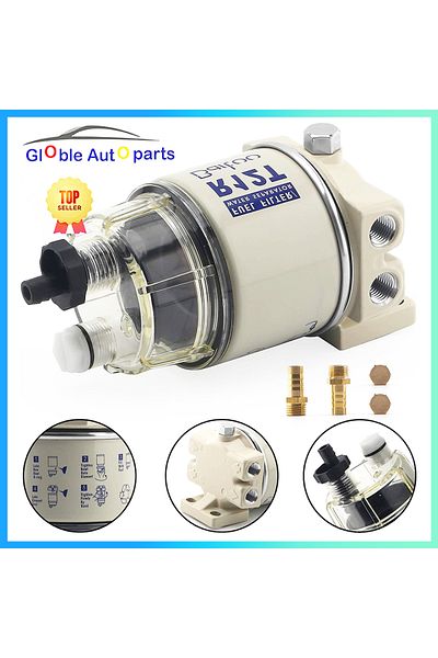 LARATH R12T Fuel Filter Water Separator Complete Kit - Marine SPIN-ON R12T Filter Replaces S3240 120AT N...