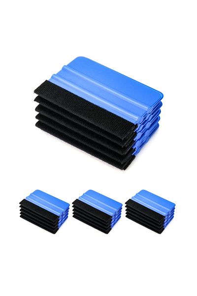 Choice 20pcs Blue 20pcs Car Adhesive Vinyl Squeegee Tool Felt Edge Scraper 4 Inch Wrap Spatula Bubble Remov