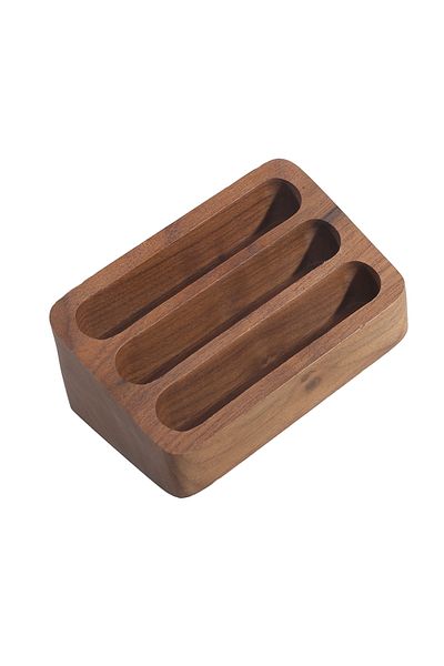 Choice Black Walnut Wood Solid Wood Desktop Business Card Display Stand Memo Holder Storage Box Beech Wood
