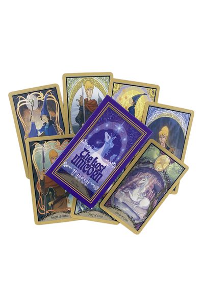 Choice Tt279 مجموعة بطاقات التاروت The Last Unicorns Divination Deck باللغة الإنجليزية إصدار Oracle Board اللعب في