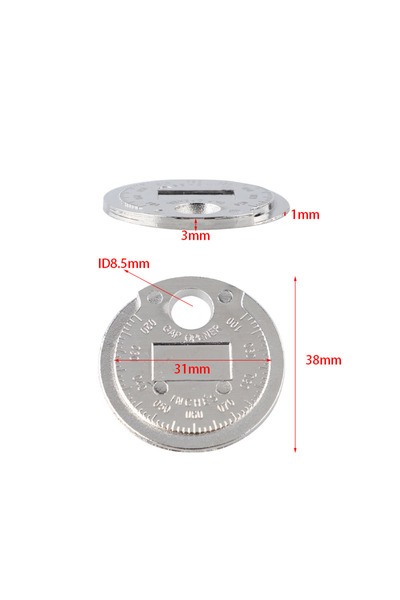 Choice 1pc Coin- Type 0.6-2.4mm Spark Plug Gap Gauge Measurement Tool Range Spark Plug Gage Caliber Meas...