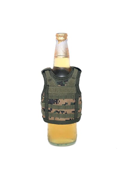 Choice Digi-woodland Beer Vest Mini Premium Beer Bottle Pouch Molle Vest Beve...