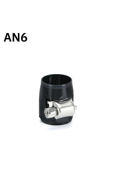 PQY An6 Black 1pc An4 An6 An8 An10 An12 Car Hose Finisher Clamp Radiator Modified Fuel Pipe Clip Buckle