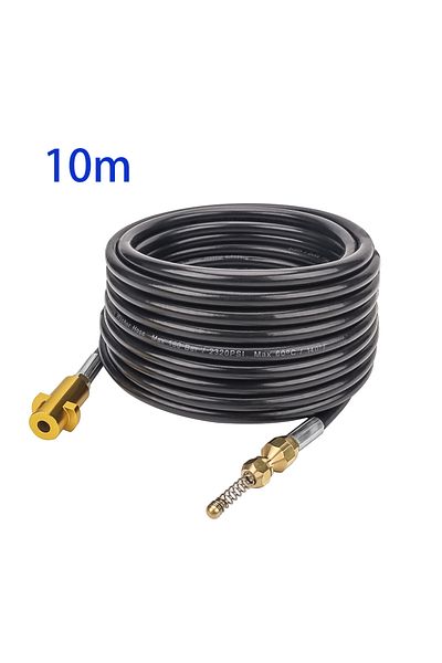 BEAR FORCE 10m 6~20 Meters 2320psi 160bar High Pressure Washer Sewer Drain Water Cleaning Hose Pipe Cleaner For