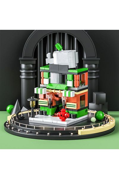 Choice No Box 208pcs Diy Architecture Castle Lighthouse Street View House Building Blocks Kit Girls Bricks