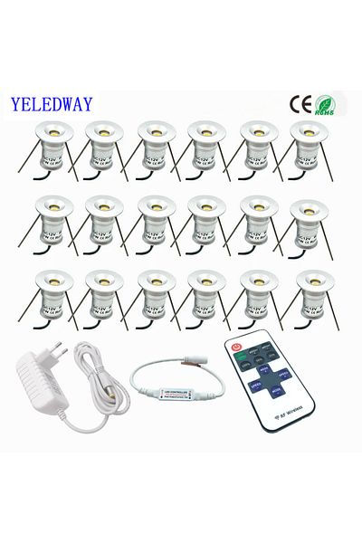 Choice 120d White Shell Dimmable 9lamps Set 4000k Nature White Mini Spot Led 12v Downlights Dimmable 1w Cei
