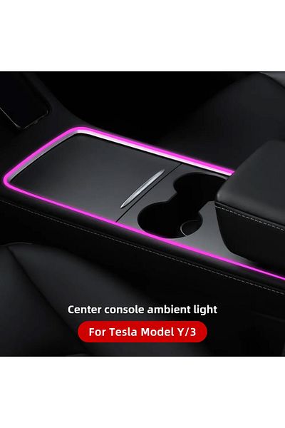 Choice Cup Holders For Tesla Model Y/3 2021-2023 Center Console Dashboard Ambient Lights Led Strips Neon Li