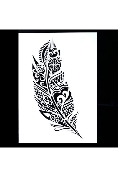 Choice A4 Size 21 By 29.7cm A4 Size Diy Craft Layering Mandala Feather Stencil For Wall Painting Scrapbook