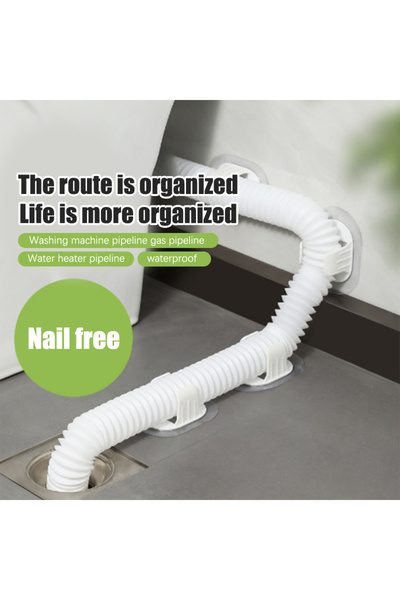 Choice Washing Machine Drain Pipe Holder Self-adhesive Non-punching Household Drum Washing Machine Outle...